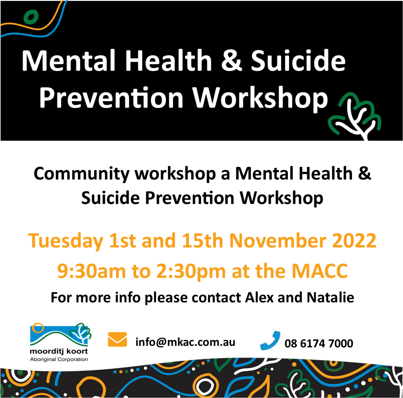 Mental Health and Suicide Prevention Workshop